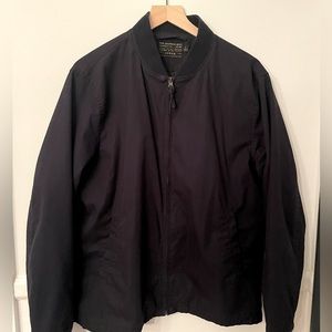 J Crew Navy Bomber Jacket - Large